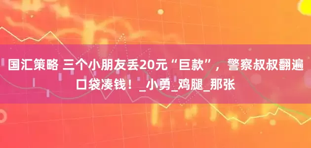 国汇策略 三个小朋友丢20元“巨款”，警察叔叔翻遍口袋凑钱！_小勇_鸡腿_那张
