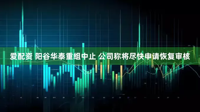 爱配资 阳谷华泰重组中止 公司称将尽快申请恢复审核